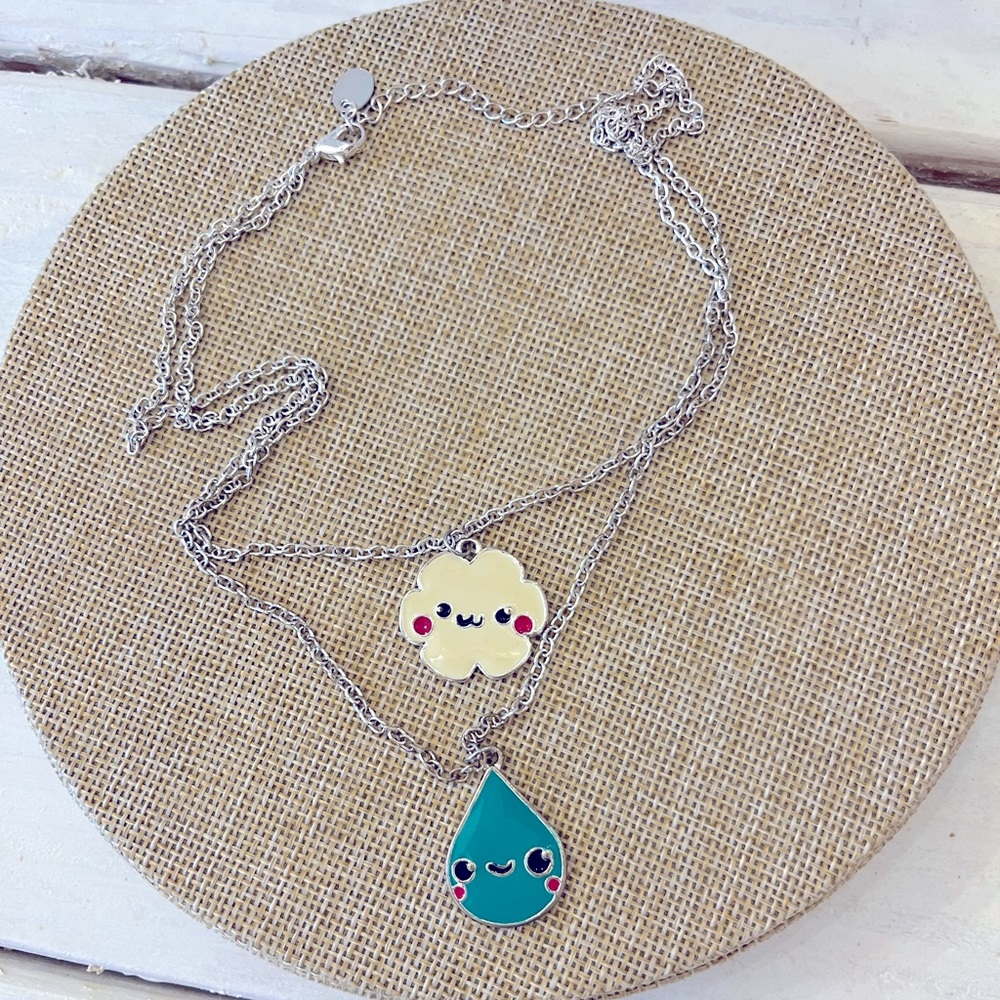 Girls Kawaii Cute Layered necklace NEW novelty characters